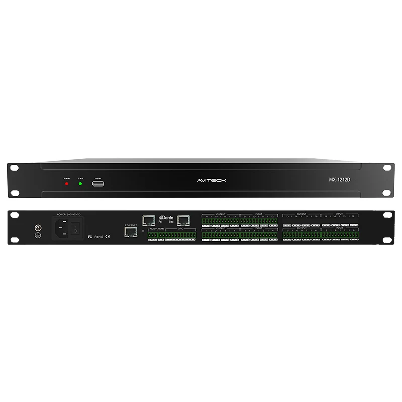 Dante DSP ระดับมืออาชีพ 12 ช่อง