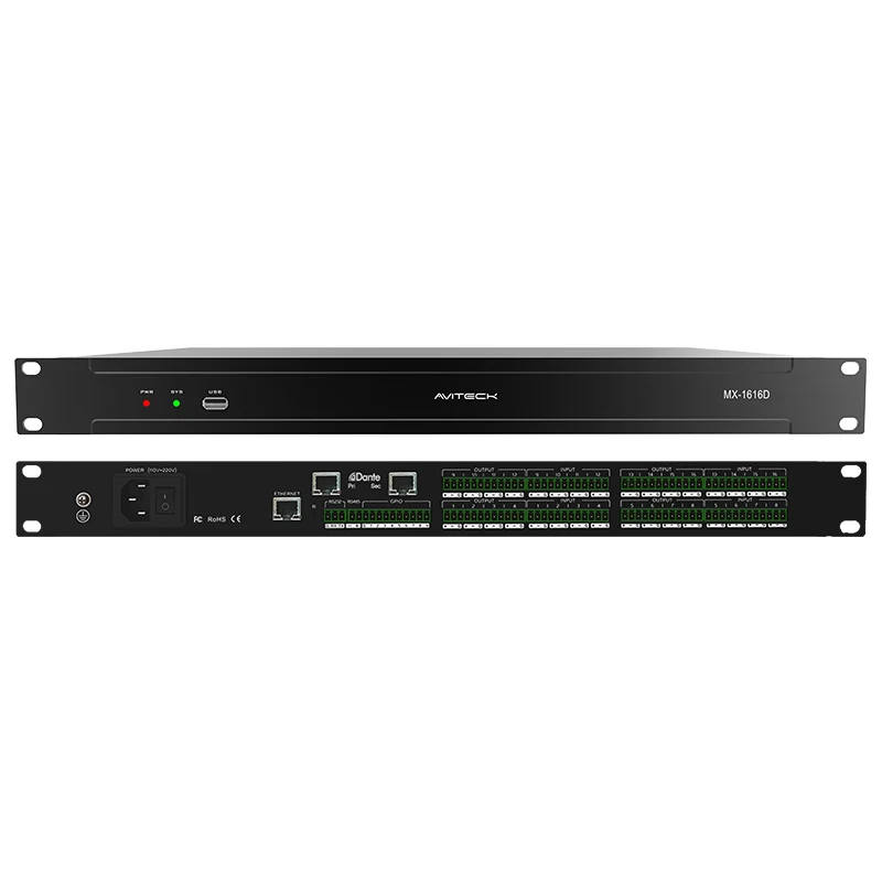 Dante DSP ระดับมืออาชีพ 16 ช่อง