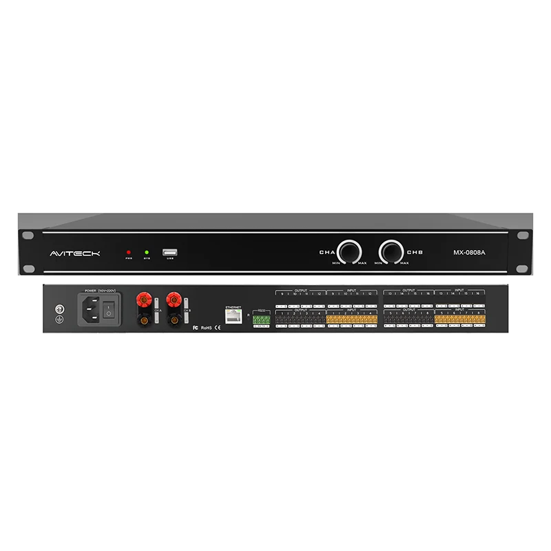8CH DSP พร้อมแอมพลิฟายเออร์ 2x150W